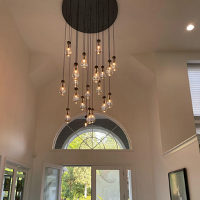 Raindrop Round Chandelier Modern Luxury Glass Chandelier For Living Room Dining Room