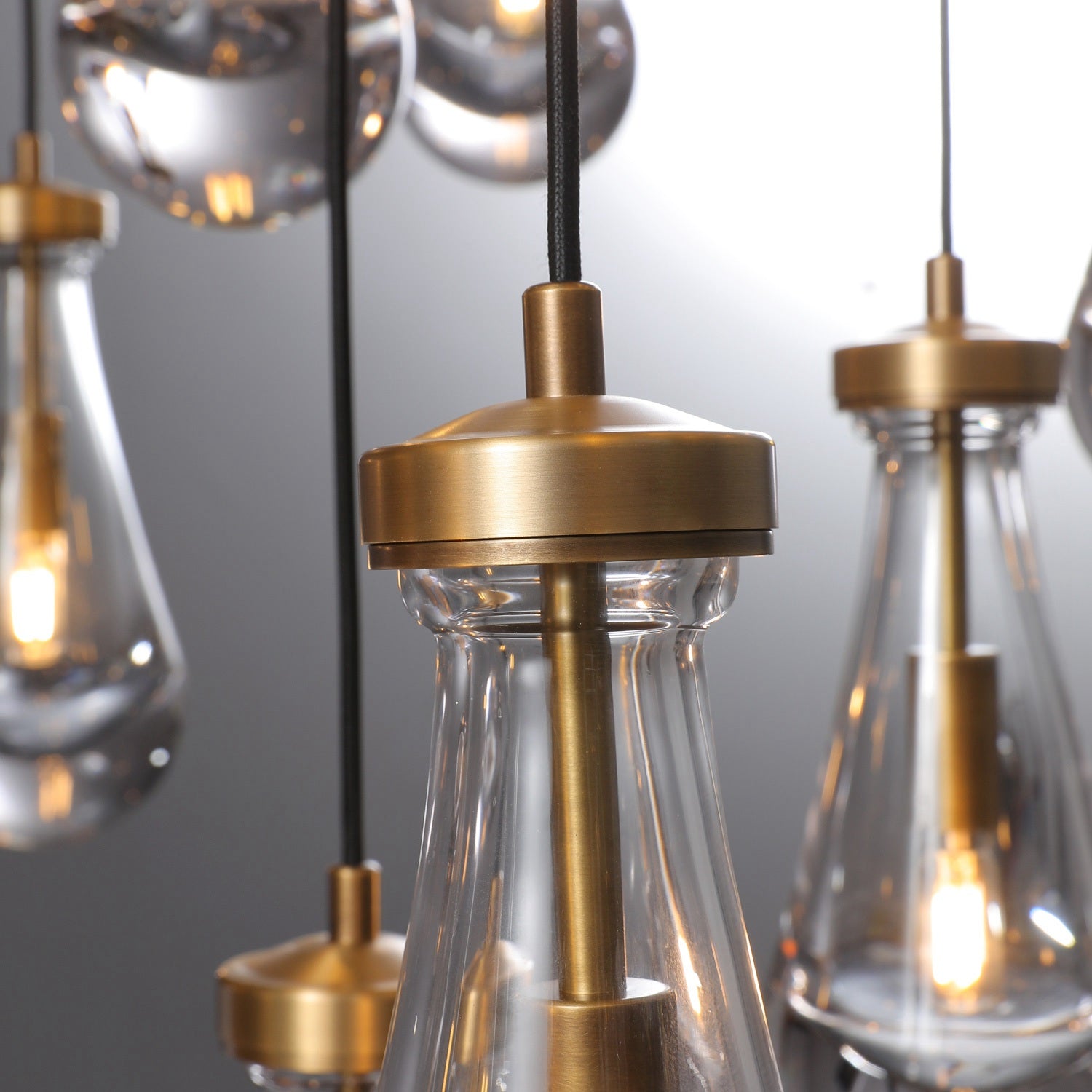 Raindrops Round Chandelier 60" For foyer, Staircase