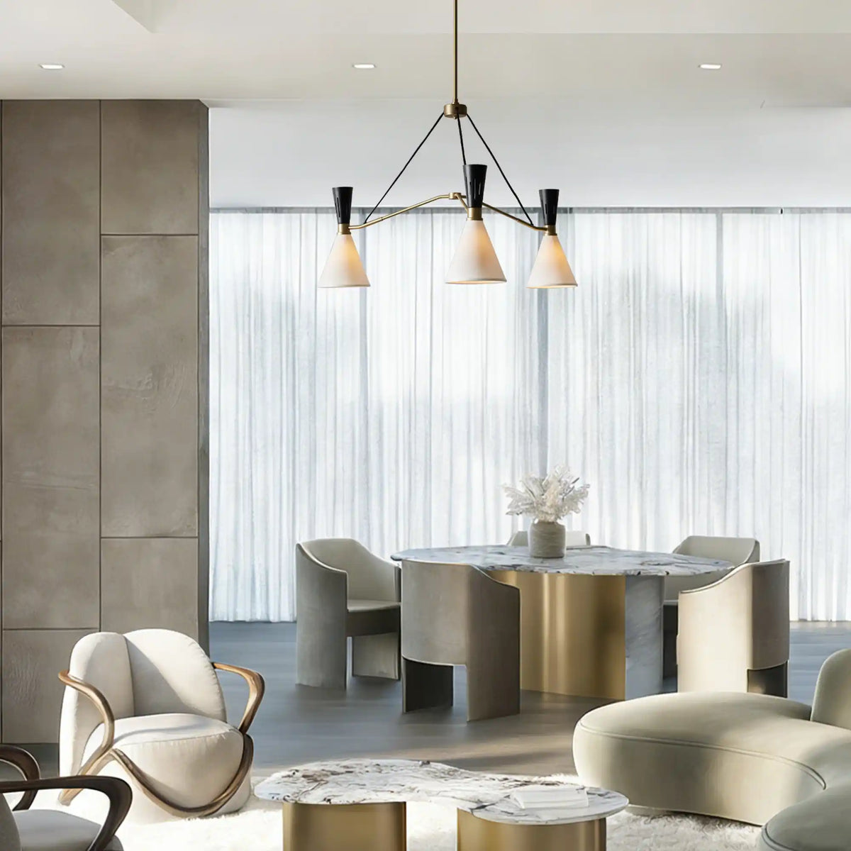 Ramsey 3-Light Round Chandelier