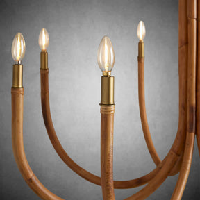 Ravda Round Chandelier with Antique Brass