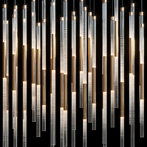 Velmora Frosted Tube Cluster Chandelier