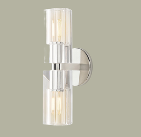 Reger Crystal Linear Wall Sconce 13"H