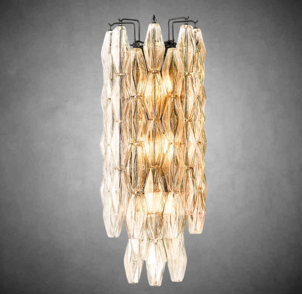 Renee Clear Glass Sconce 19" 31"