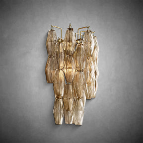 Renee Smoke Glass Sconce 19" 31"