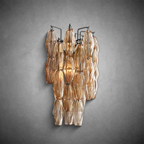 Renee Smoke Glass Sconce 19" 31"