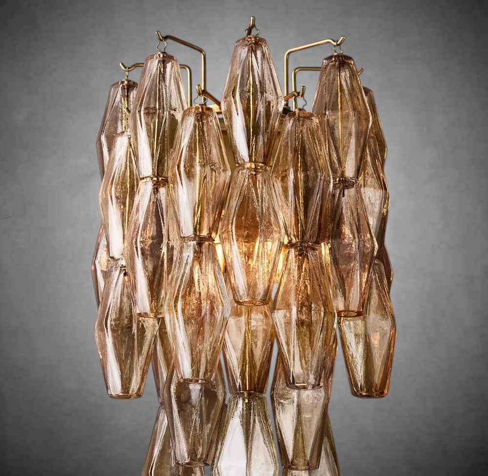 Renee Smoke Glass Sconce 19" 31"