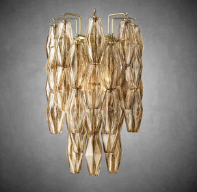 Renee Smoke Glass Sconce 19" 31"