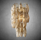 Renee Smoke Glass Sconce 19" 31"