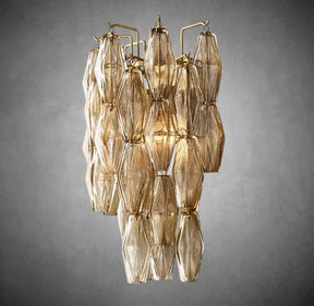 Renee Smoke Glass Sconce 19" 31"