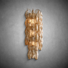 Renee Smoke Glass Sconce 19" 31"