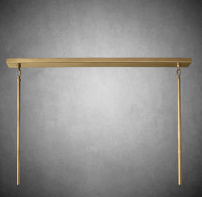 Renee Smoke Glass Tiered Rectangular Chandelier 54" 74“