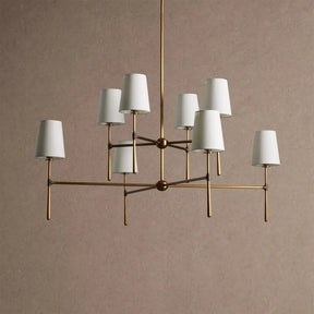Rhodas 2-Tier Round Chandelier - 48''BlackBlushlighting