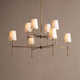 Rhodas 2-Tier Round Chandelier - 48''BlackBlushlighting