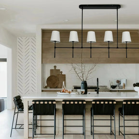 Rhodas Linear Chandelier - brass finish, modern home lighting