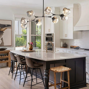 Rhome II Chandelier - Matte BlackBlushlighting