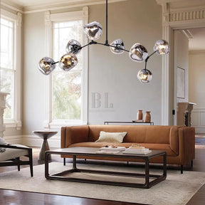 Rhome II Chandelier - Matte BlackBlushlighting