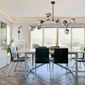 Rhome II Chandelier - Matte BlackBlushlighting
