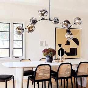 Rhome II Chandelier - Matte BlackBlushlighting