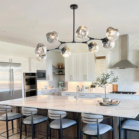 Rhome II Chandelier - Matte BlackBlushlighting