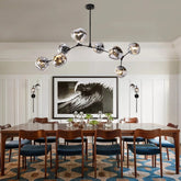 Rhome II Chandelier - Matte BlackBlushlighting