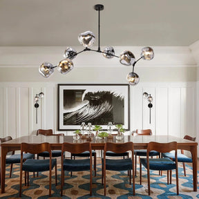 Rhome II Chandelier - Matte BlackBlushlighting