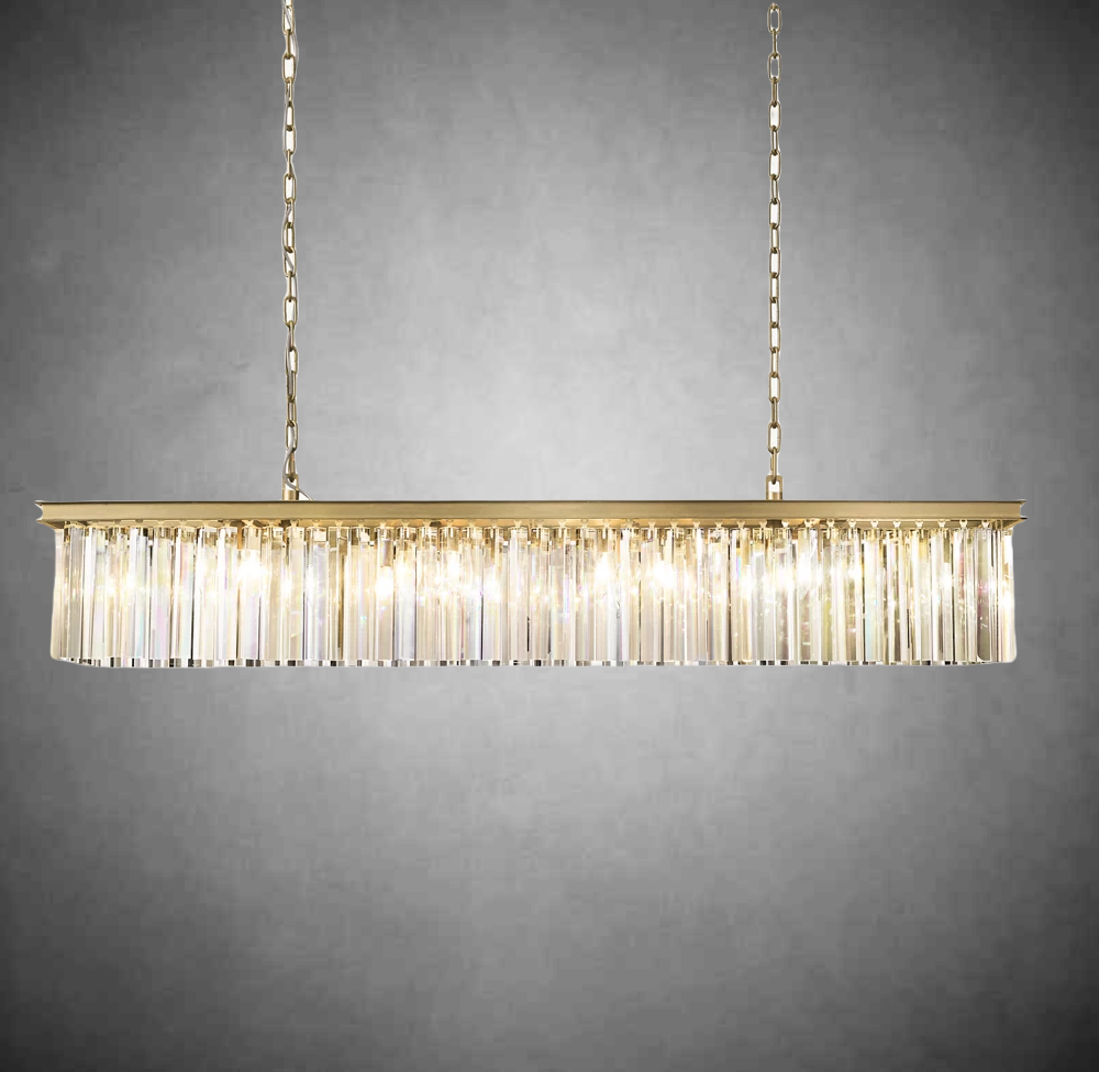 Rhys Rectangular Chandelier 49" 60"