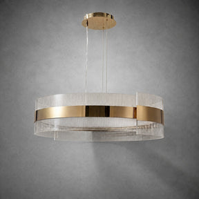 Ribbon Round Modern Chandelier