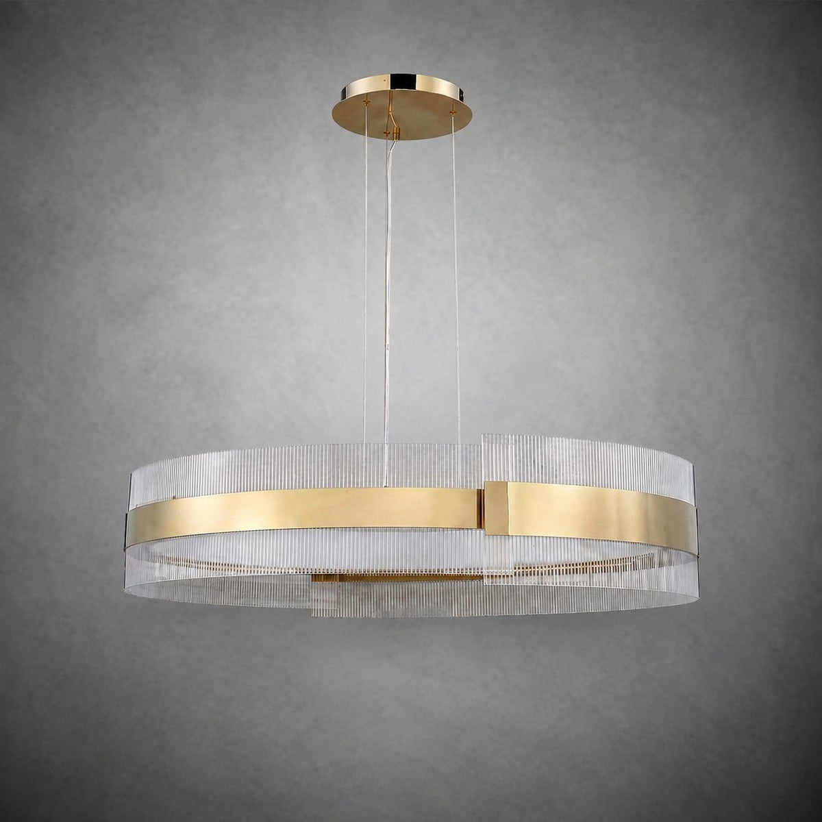 Ribbon Round Modern Chandelier