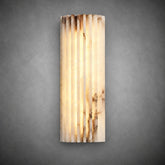 Ribelle  Living Room Wall Sconce  Fluted Alabaster Minimalist
