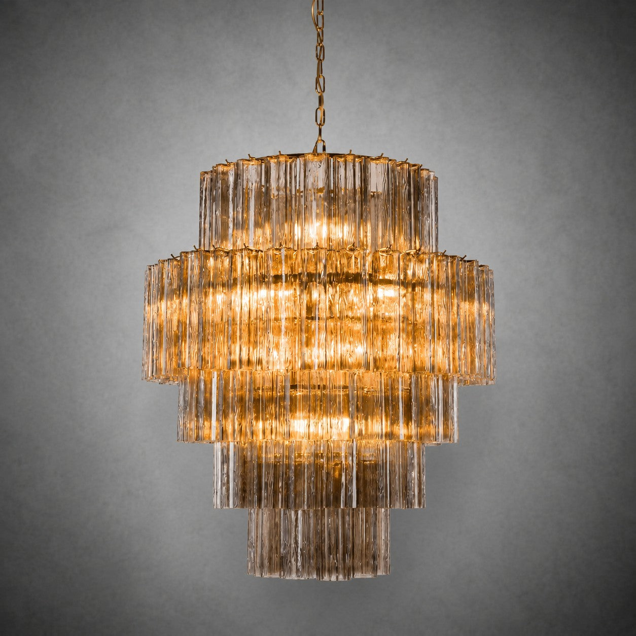 Chandelier  Rina Firenze Tiered Glass Tube