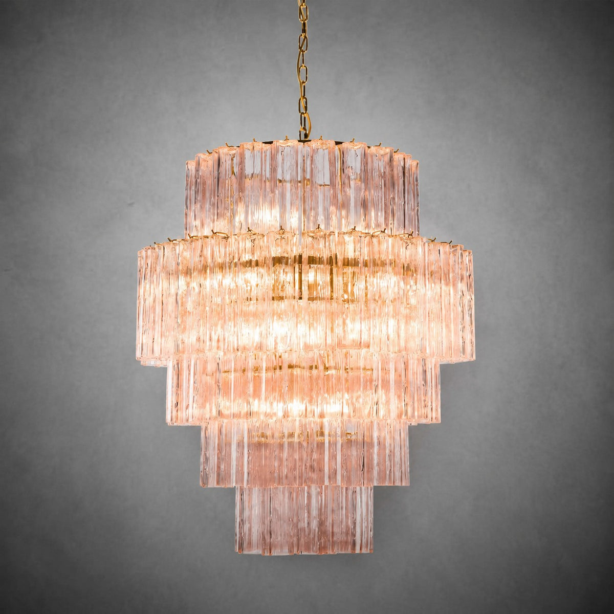 Chandelier  Rina Firenze Tiered Glass Tube