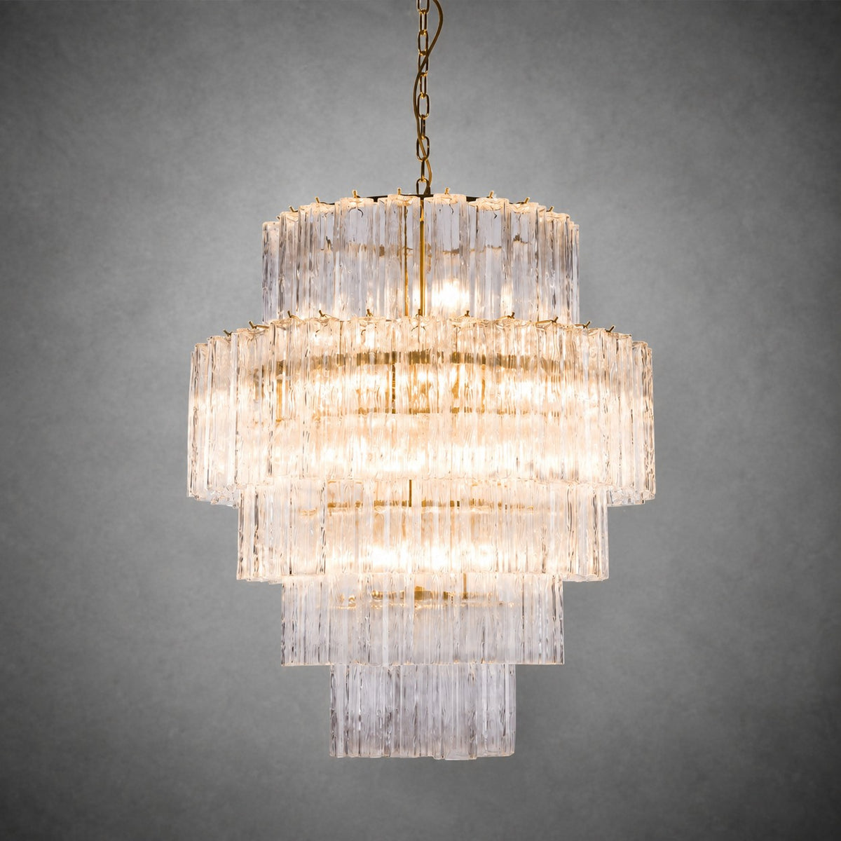 Chandelier  Rina Firenze Tiered Glass Tube