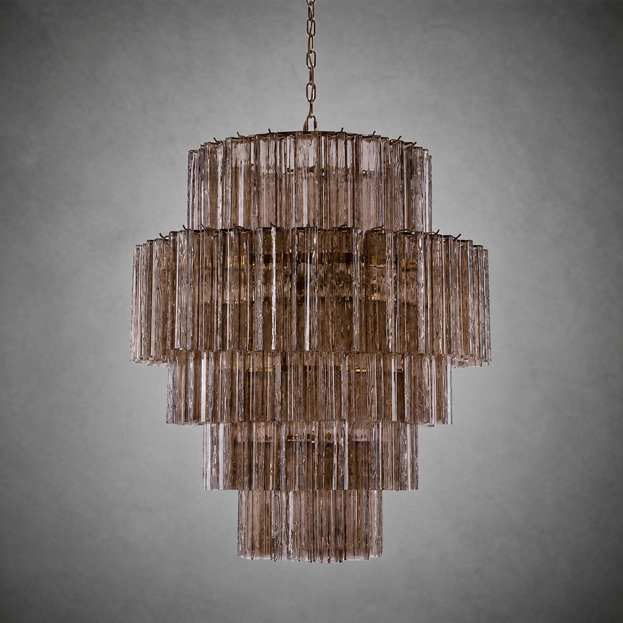 Chandelier  Rina Firenze Tiered Glass Tube