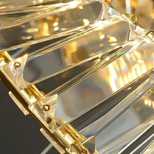 Ring Crystal Chandelier Luxury Living/ Dining Room Ceiling Lamp Bedroom Light