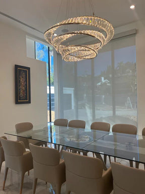 Ring Crystal Chandelier Luxury Living/ Dining Room Ceiling Lamp Bedroom Light