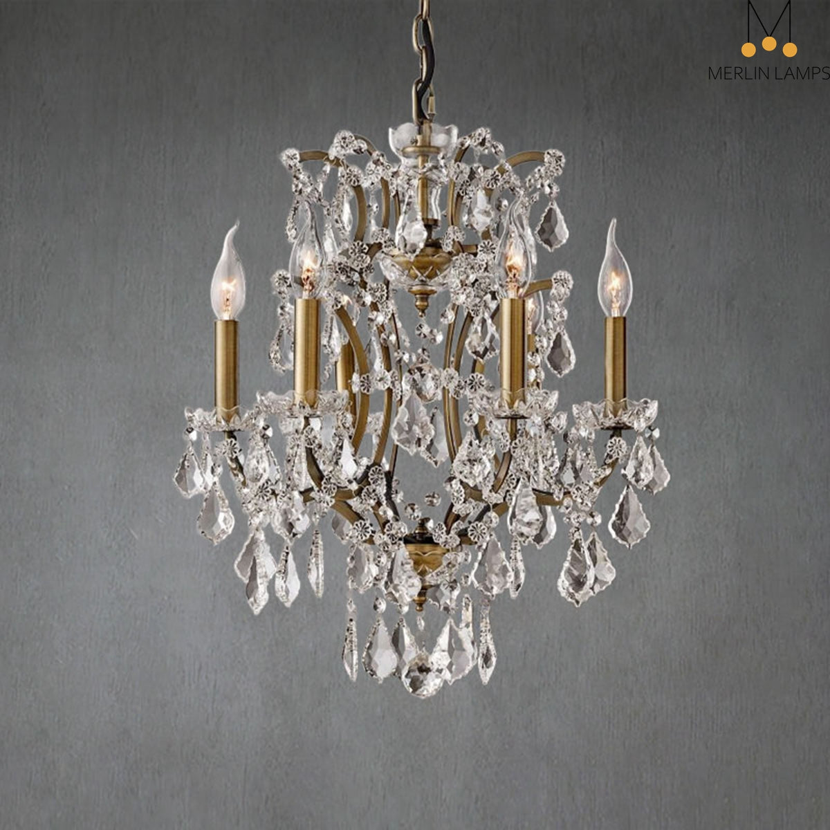 Roco Crystal Round Chandelier 18″