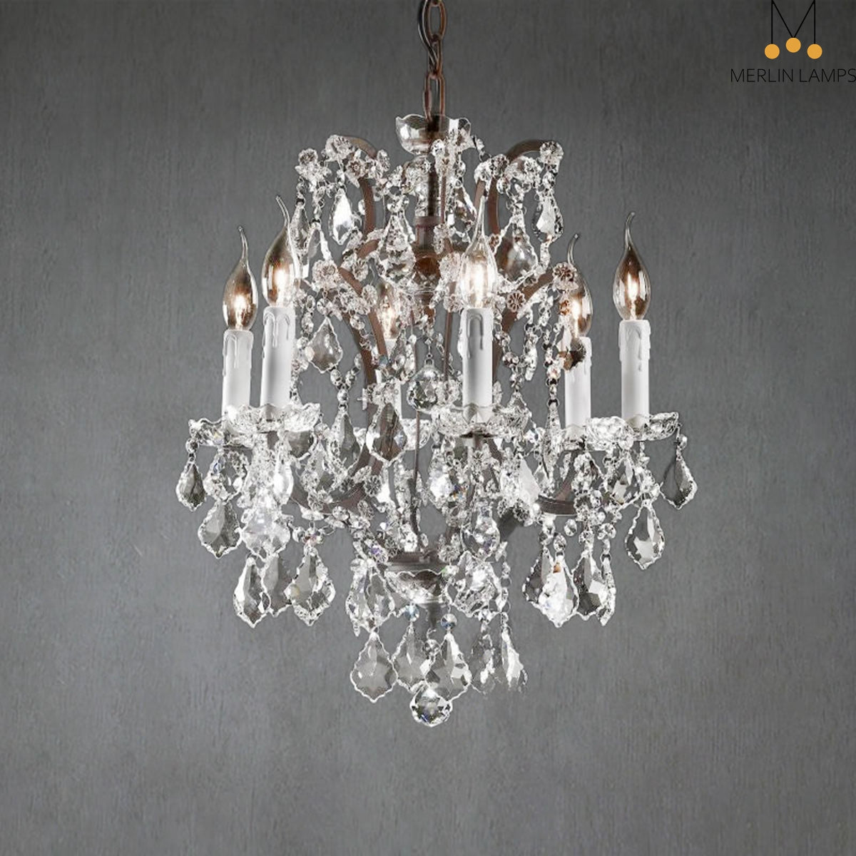 Roco Crystal Round Chandelier 18″