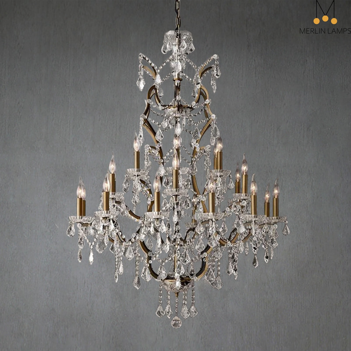 Roco Crystal Round Chandelier 40″