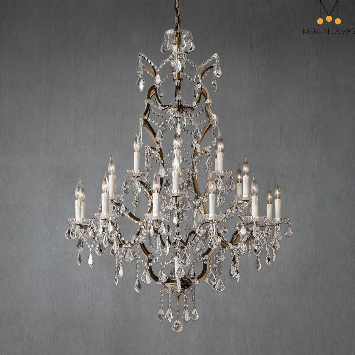 Roco Crystal Round Chandelier 40″