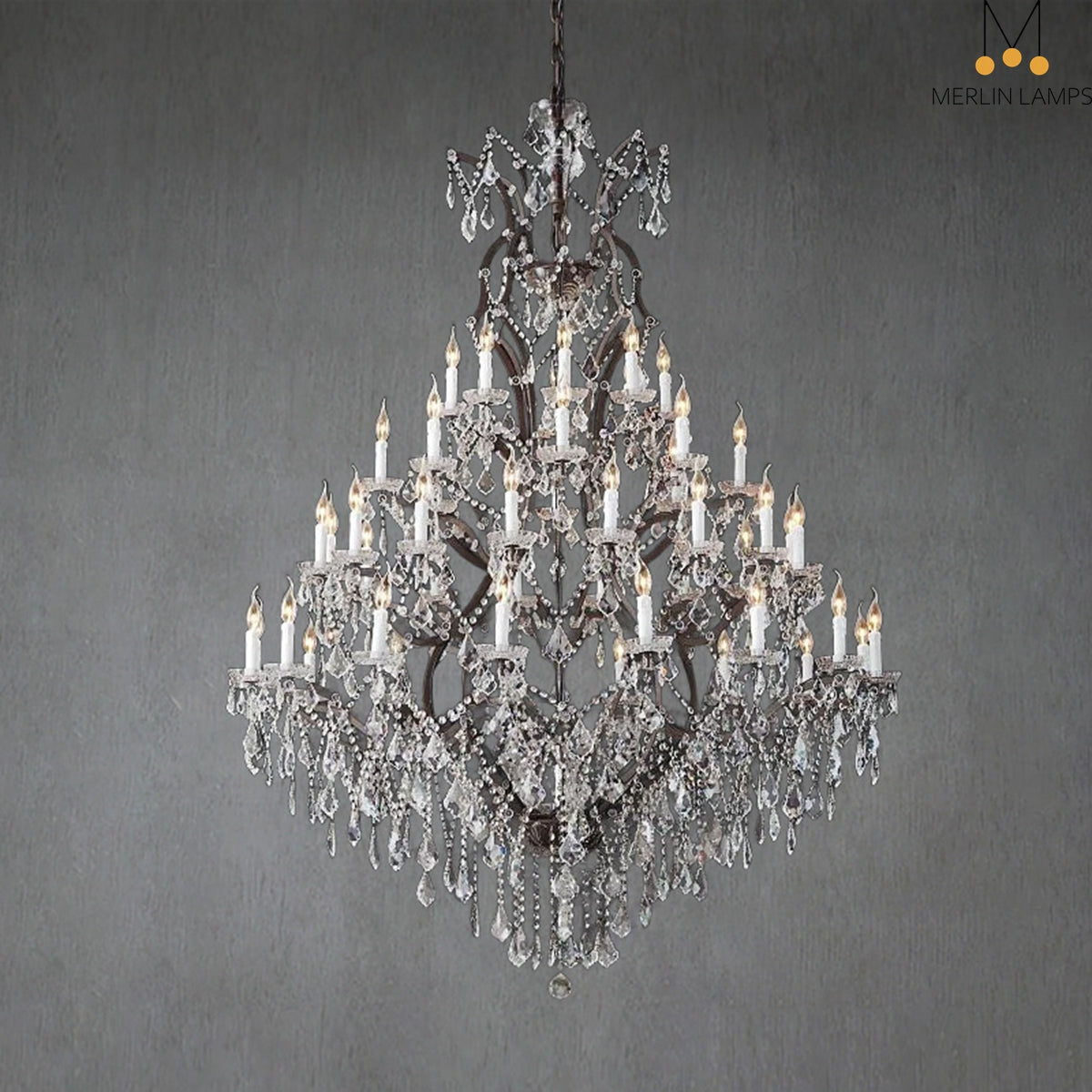 Roco Crystal Round Chandelier 60″