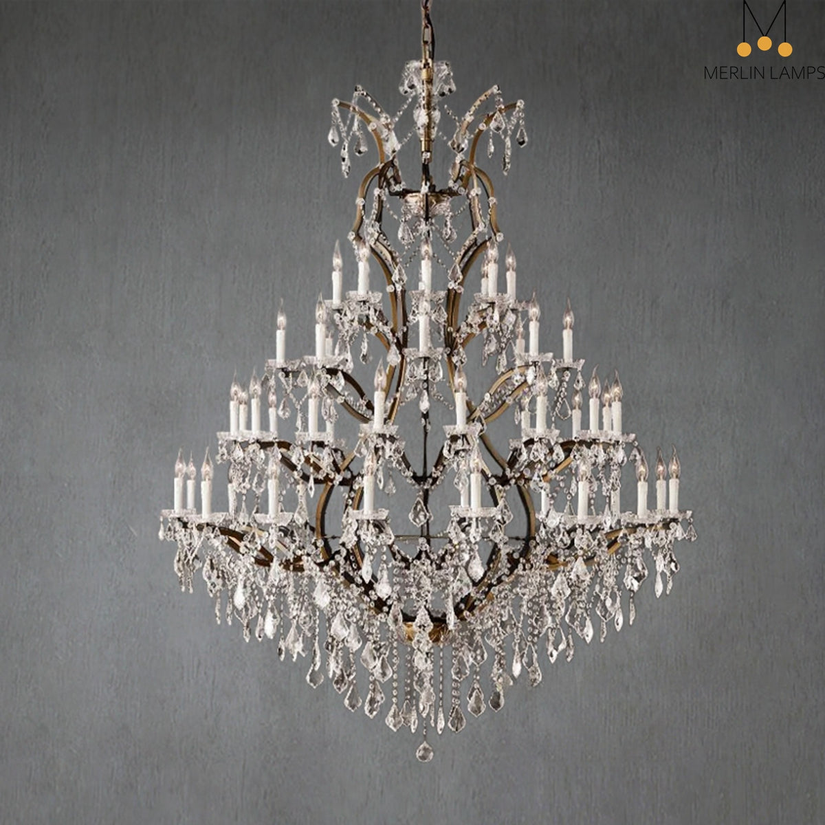Roco Crystal Round Chandelier 60″