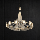 Rococo Dream Modern Sculptural Ring Chandelier - main