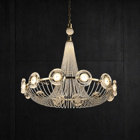 Rococo Dream Modern Sculptural Ring Chandelier - main