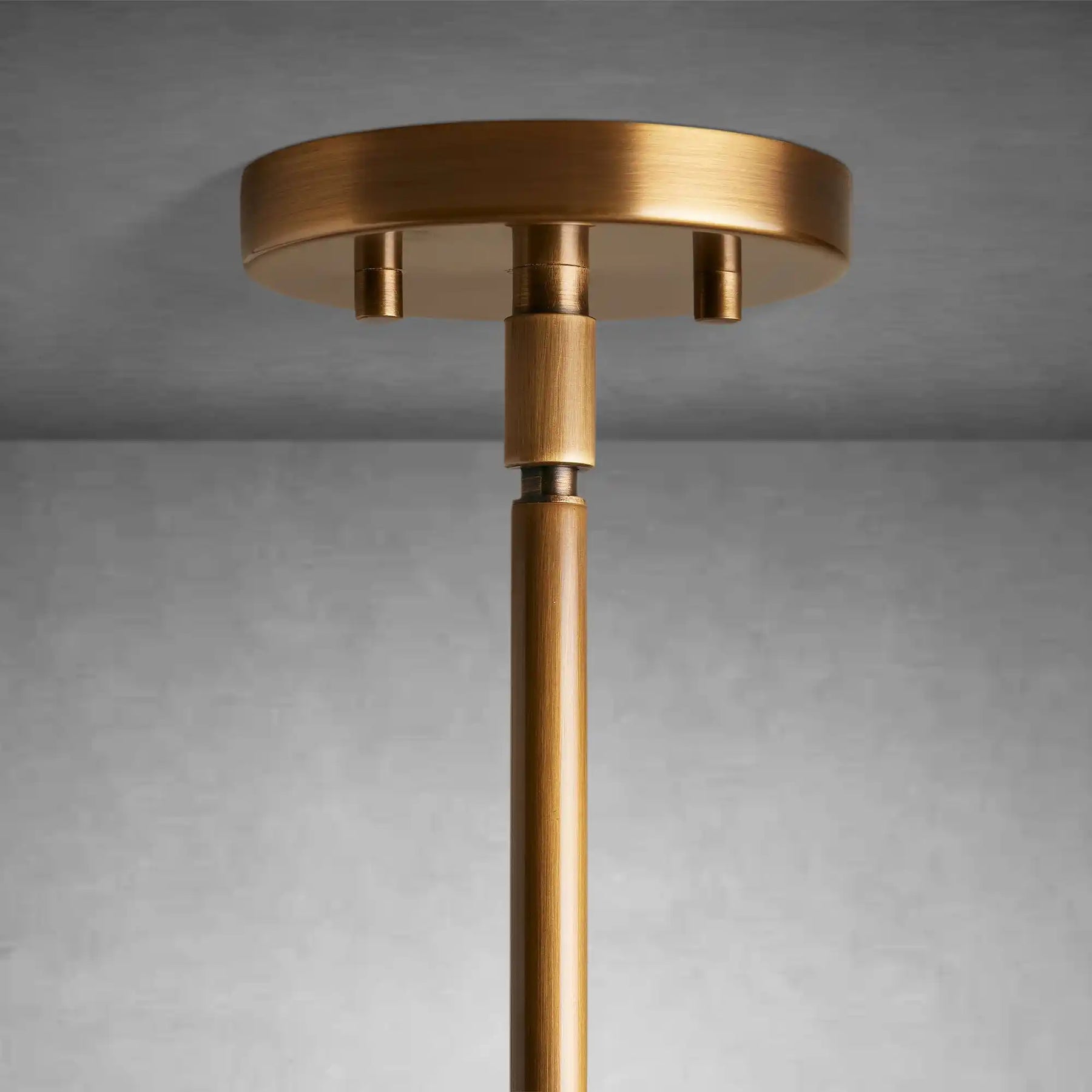 Romy Matte Porcelain Glass Dome Pendant Light with Brass Finish