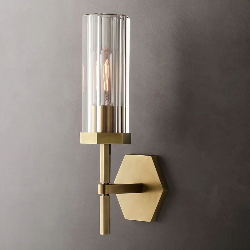 Roval Hexagonal Short Wall Sconce