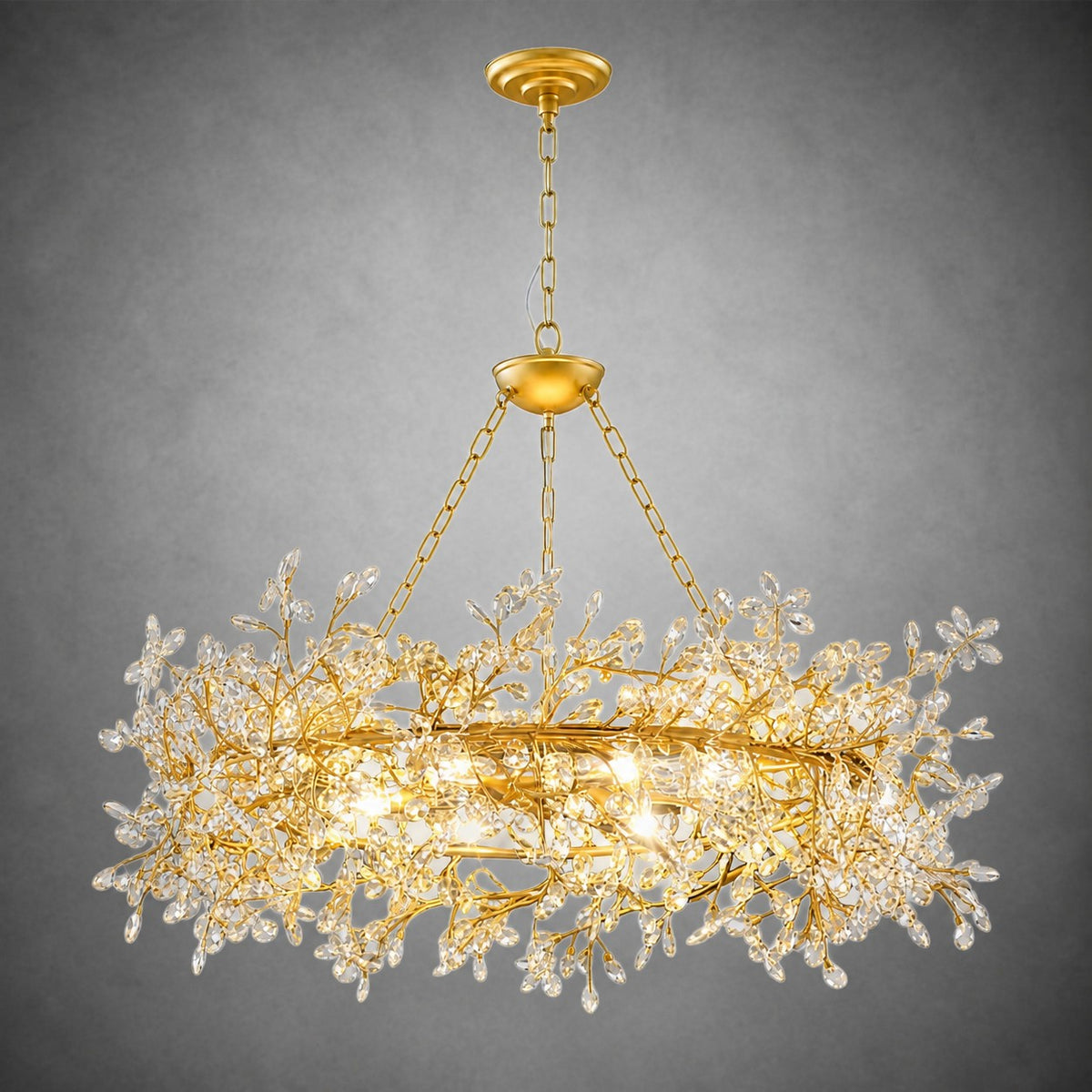 Rowan Twig Modern Round Chandelier 39"D