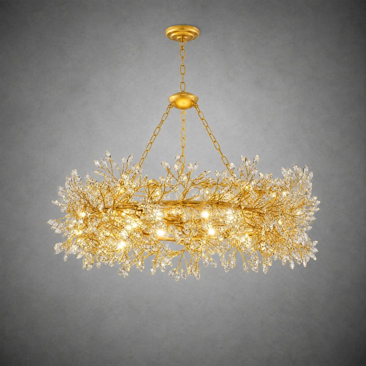 Rowan Twig Round Pendant 31.5"D