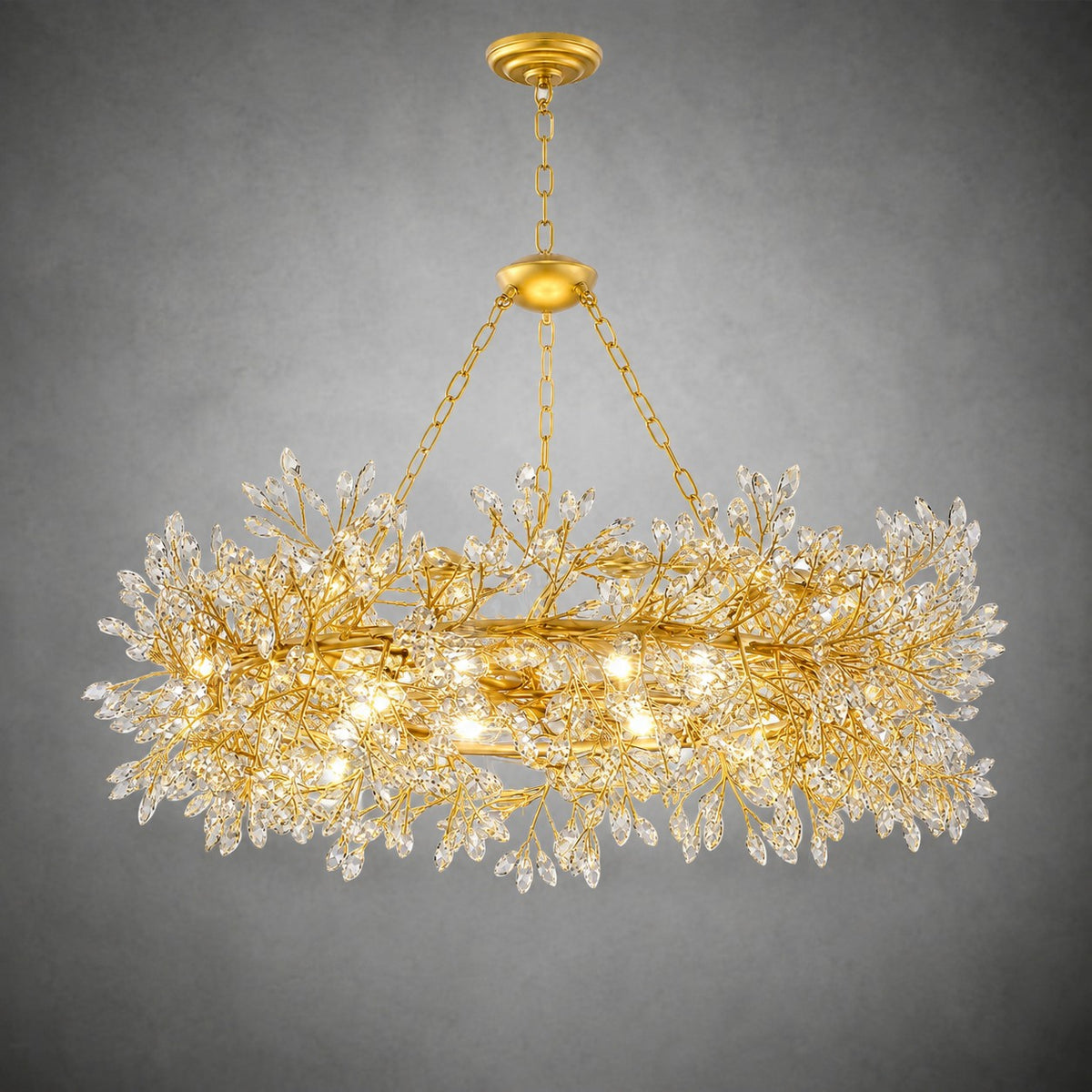 Rowan Twig Round Pendant 31.5"D