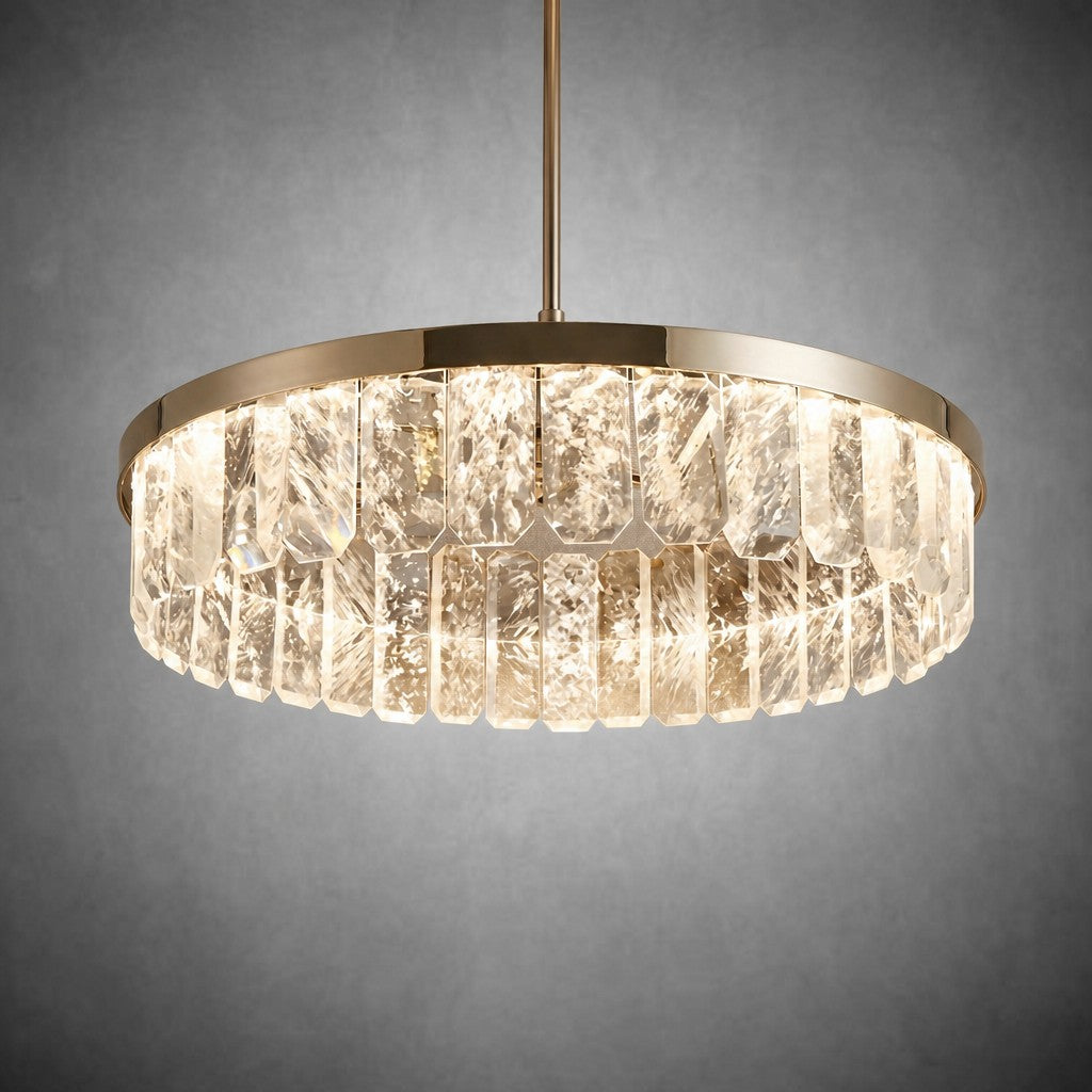 Selene Round Crystal Chandelier