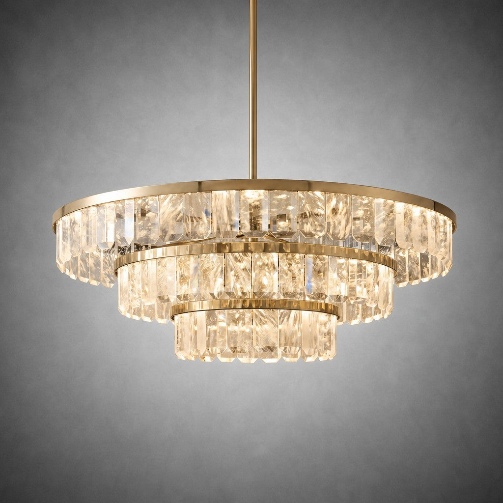 Selene Round Crystal Chandelier